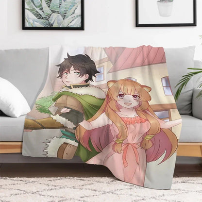 The Rising of the Shield: Hero Warm Bed Fleece Custom Nap Home Fluffy Soft Blankets King Size Microfiber Bedding