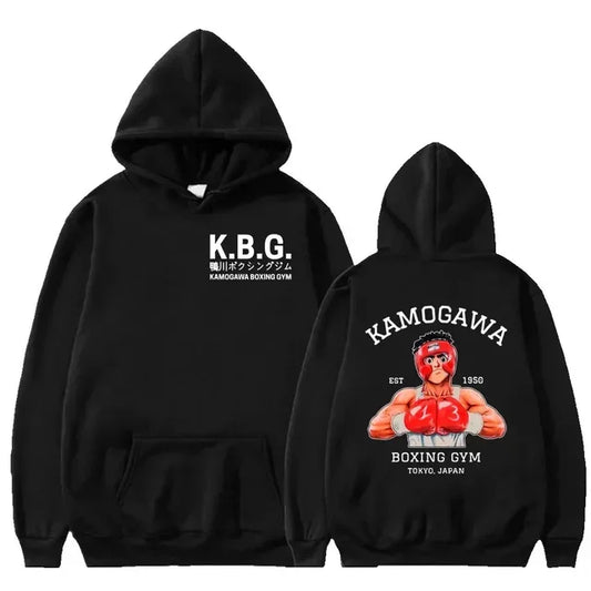 Hajime No Ippo: Kamogawa Boxing Gym Hoodie Women Men Sweatshirt Sport Coat KGB Graphic Clothing Harajuku Streetwear Tops