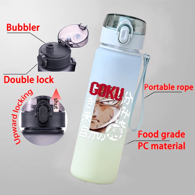 Dragon Ball : 550ml Son Goku SaiyanOutdoor Sports Portable Large Capacity Water Bottle Drinking Water Cup Holiday Childrens Gifts