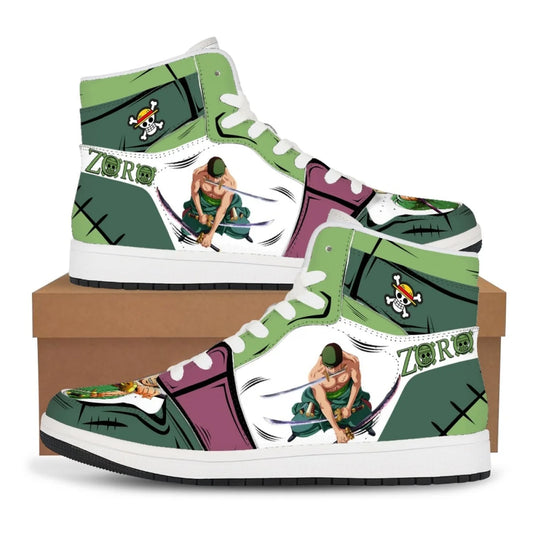 One Piece: Luffy Zoro Sneakers Casual Shoes Basketball Shoes Printing Comfortable Oversize Flat Shoes Birthday Gift