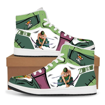 One Piece: Luffy Zoro Sneakers Casual Shoes Basketball Shoes Printing Comfortable Oversize Flat Shoes Birthday Gift