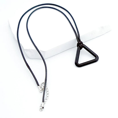 Chainsaw Man: Necklace Cosplay Denji Pochita Pendant Jewelry Triangular Pull Ring Prop Choker Leather Chain Accessories