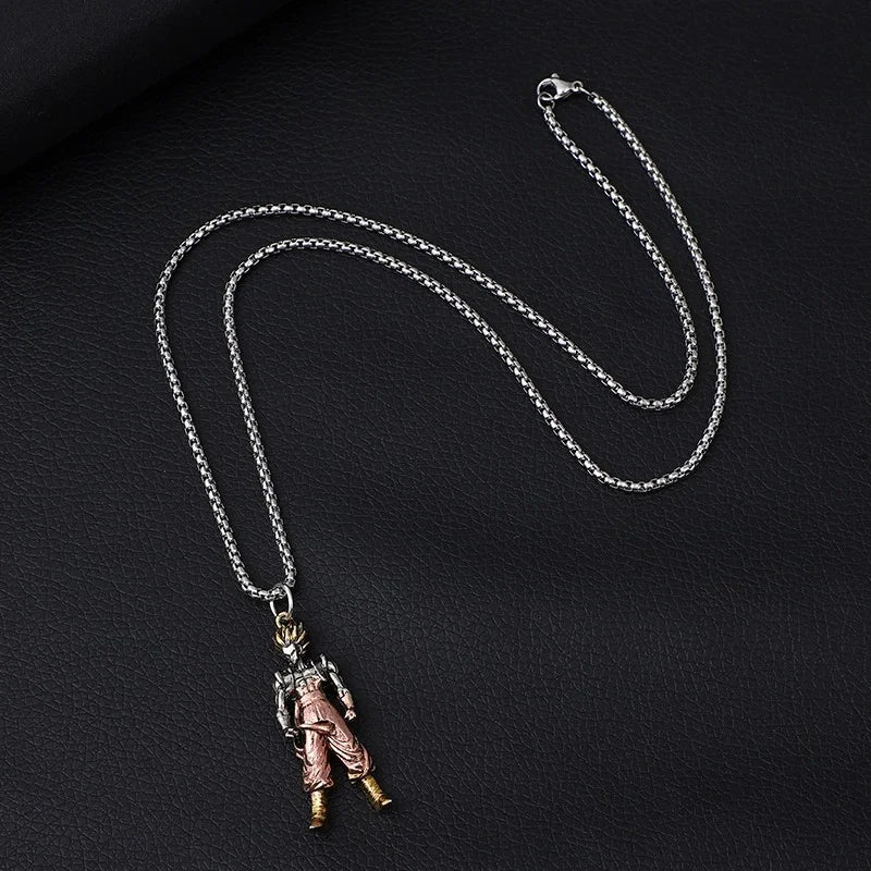 Dragon Ball Z: Super Saiyan Son Goku Alloy Electroplate Necklace Personality Jewelry Pendant Hip Hop Sweater Chain Comic
