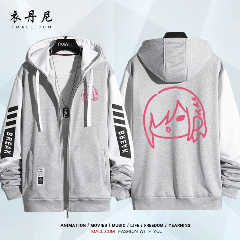 Blue Lock: Isagi Yoichi Nagi Seishiro Cosplay Costum Long Sleeve Print Jacket Zipper Hoodie Women Men FashionHooded Costumes Couple Jacket