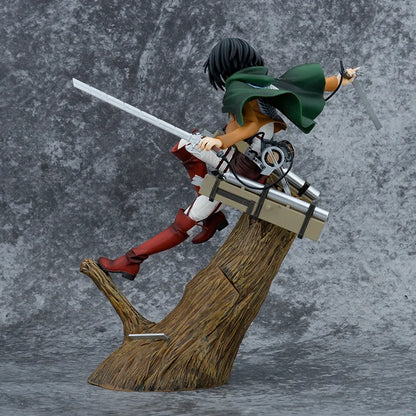 Attack on Titan: ARTFX J  Figure Mikasa Ackerman Action Figure Levi Ackerman PVC Statue Collectible Figurine Model Doll Toys