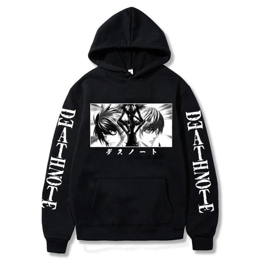 Death Note: Hoodies Graphic Print Streetwear Harajuku Unisex Tops Plus Size Sweatshirt Clothing