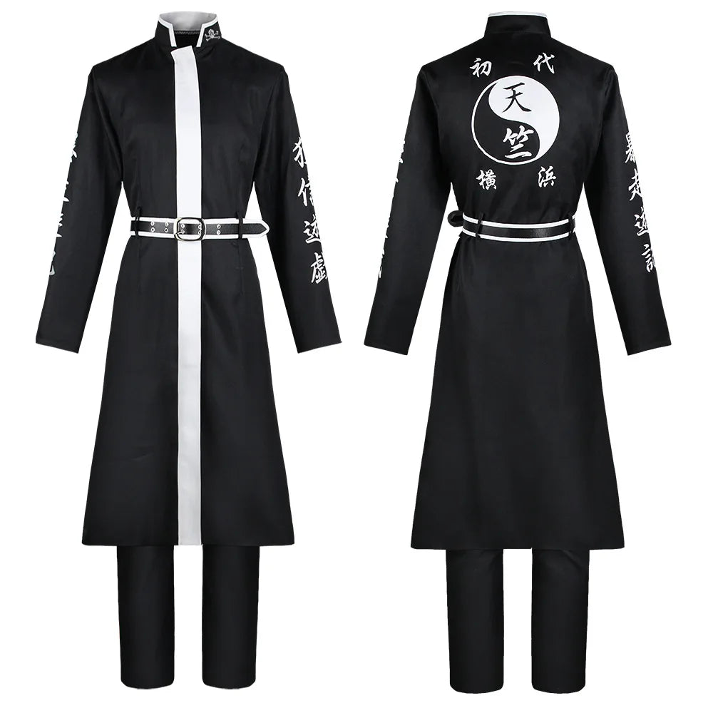 Tokyo Revengers: Tanjiku Cosplay Costume Red Yokohama Izana Kurokawa Ran Haitani Sanzu Gang Uniform Coat Cloak Hoodie