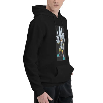 Sonic the Hedgehog: Silver The Hedgehog Sonic The Hedgehog  Hoodies Men's Women Pullover Sweatshirt Harajuku Long Sleeve Streetwear Autumn Winter