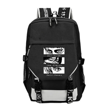 Kaiju No 8: Cartoon Print Backpack Teenage Street Cool Zipper Schoolbag School Supplies Student Gifts