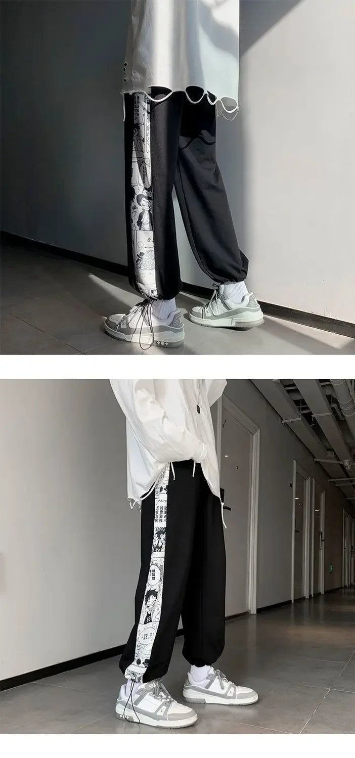 One Piece: Pants Anime Cosplay Costumes Streetwear Leisure Overalls Luffy Sweatpants Casual Sports Women Men Loose Trousers Gift