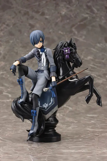 Black Butler: Ciel Phantomhive Sebastian Michaelis Anime Figure Model Statue Boys Collection Desktop Decoration Ornament Toy