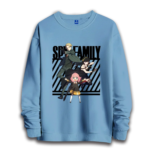 Spy x Family: anime sweatshirts  women's round neck top couple round neck hoodie couple loose casual fashion
