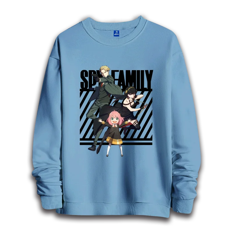 Spy x Family: anime sweatshirts  women's round neck top couple round neck hoodie couple loose casual fashion