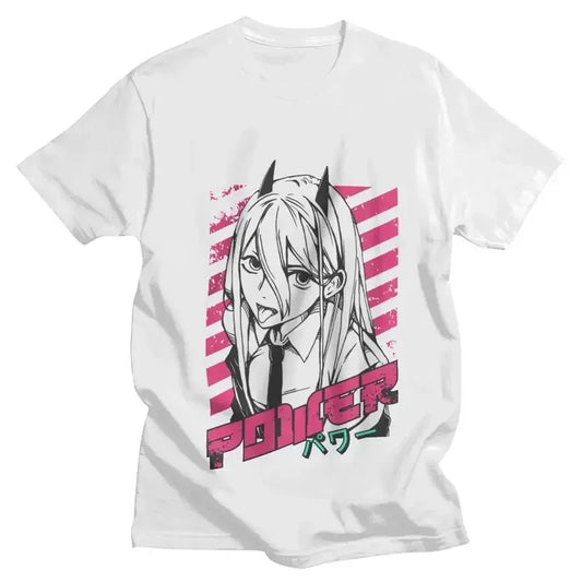 Chainsaw Man: Graphic Print T Shirt Men Women Fashion Casual Crew Neck Short Sleeve  Unisex T Shirt