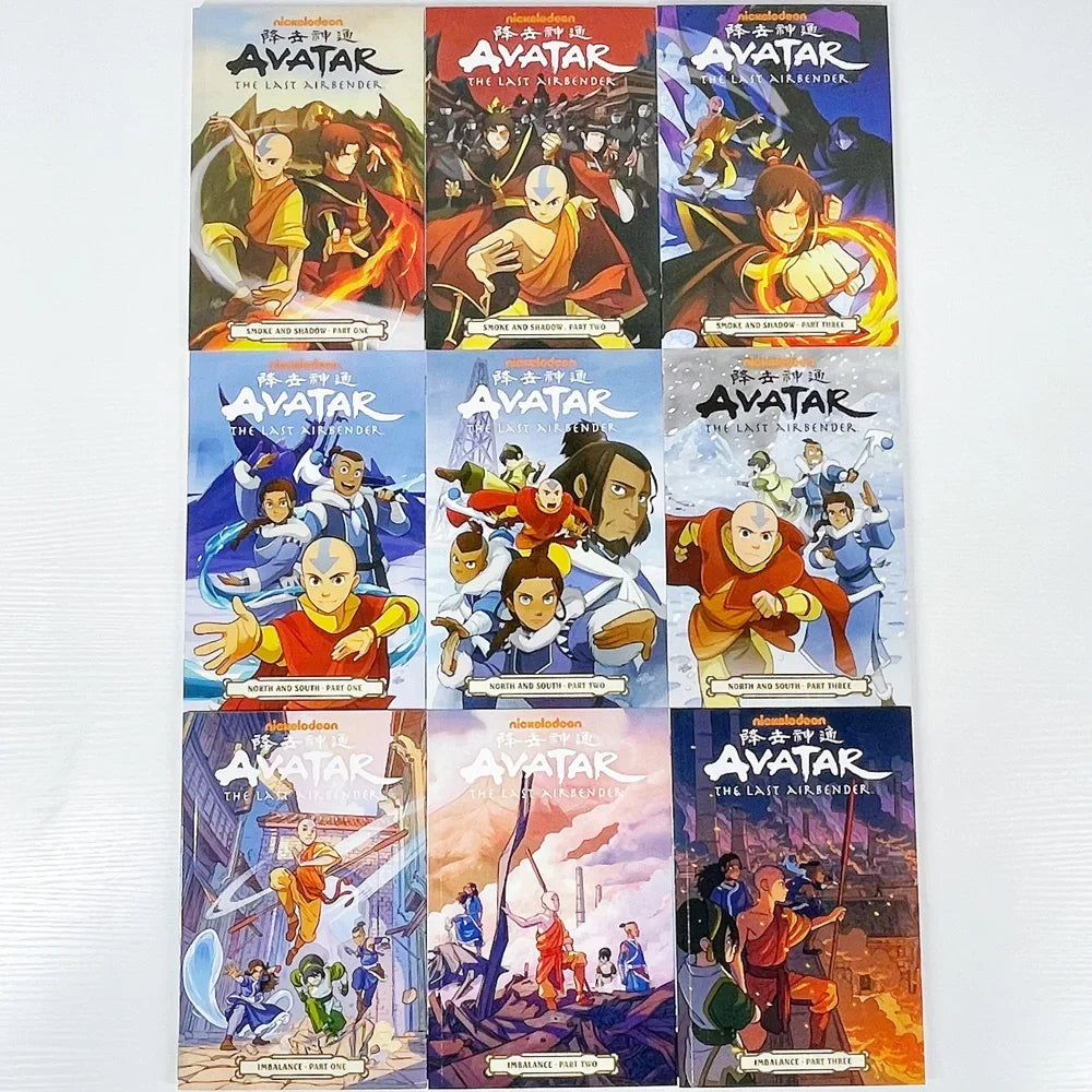 Avatar: The Last Airbender Season 1+ 2 English Picture Book American Comics Action Comedy Fantasy 18 Books