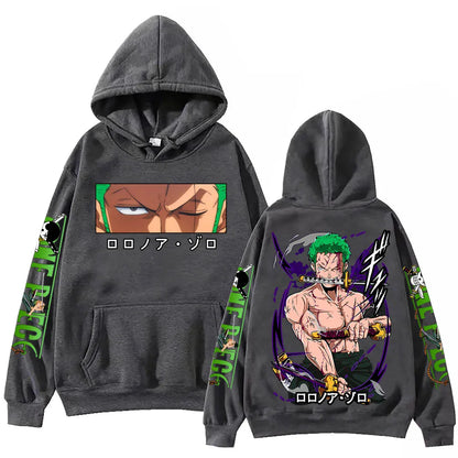 One Piece: Zoro Hoodie Harajuku Hip Hop Pullover Tops Sweatshirt Gift