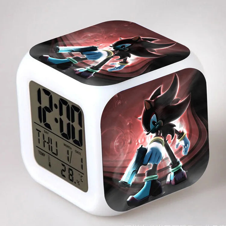 Sonic the Hedgehog: Alarm Clock Creative 8x8x8cm LED Cube with Light Display Time Week Month