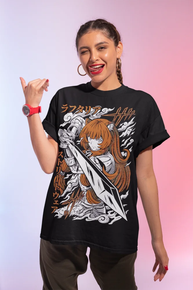 The Rising of the Shield Hero: Raphtalia T-Shirt  of the Shield Hero Anime Manga Unisex Soft Tee