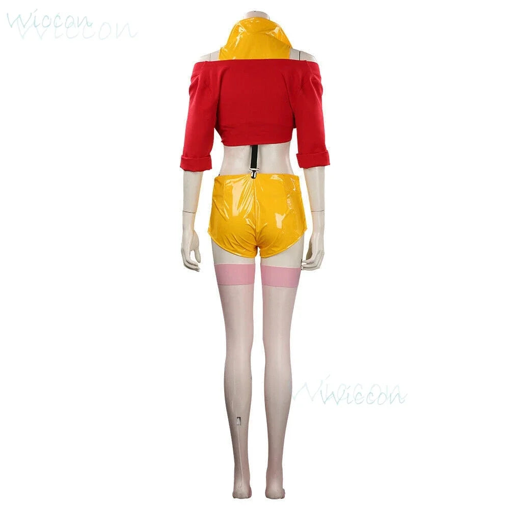 Cowboy Bebop: Anime Faye Valentine Cowboy BEBOP Cosplay Costume Prop Red Yellow Uniform Sexy Hot Suit Party for Women Comic-Cons;3,k8't,