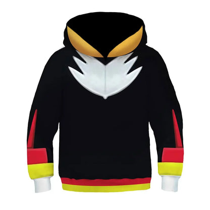 Sonic The Hedgehog: Shadow The Hedgehog -  Hoodie 3D Printed Hooded Sweatshirt Casual Streetwear Pullover Halloween Suit