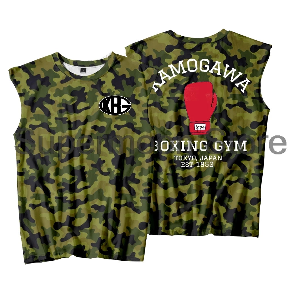 Hajime No Ippo: Kamogawa Boxing Gym Tank Tops Sleeveless Sport Vest Women Men Harajuku Outdoor Sportwear