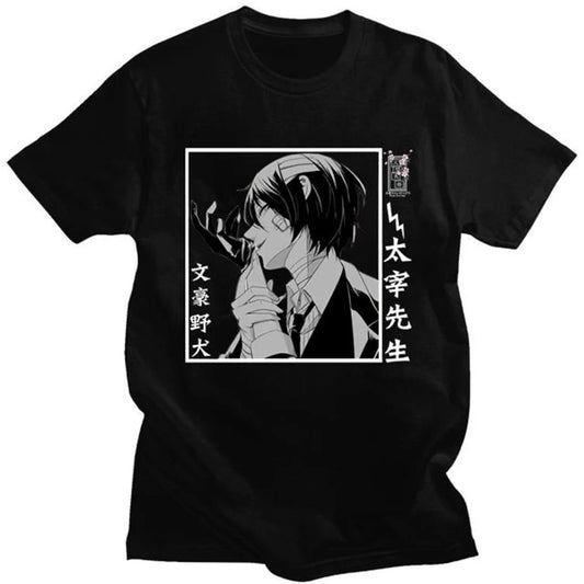 Bungo Stray Dogs: Short Sleeve Anime  Men T Shirt Punk High Street T-shirt Tops