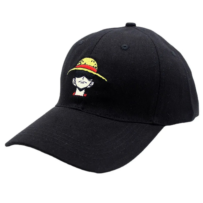 One Piece: Dad Hat Cotton Anime Luffy Straw Hat Baseball Caps Snapback Hats Pirate Unisex Dropshipping