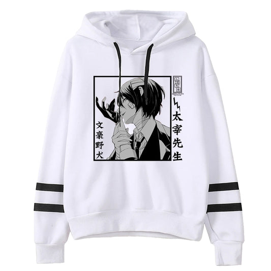 Bungo Stray Dogs: Hoodie Unisex Pocketless Sleeve Sweatshirt Men Women's Hoodie Harajuku Streetwear Japanese Manga