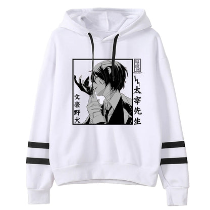 Bungo Stray Dogs: Hoodie Unisex Pocketless Sleeve Sweatshirt Men Women's Hoodie Harajuku Streetwear Japanese Manga