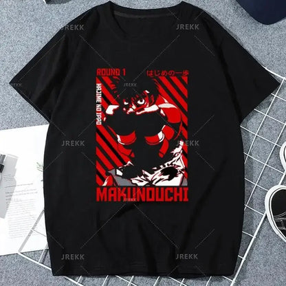 Hajime No Ippo: Kamogawa Boxing Gym T Shirt Makunouchi Takamura Celin KGB Print T Shirt Casual Plus Size T Shirt Women