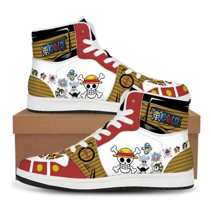 One Piece: Luffy Zoro Sneakers Casual Shoes Basketball Shoes Printing Comfortable Oversize Flat Shoes Birthday Gift