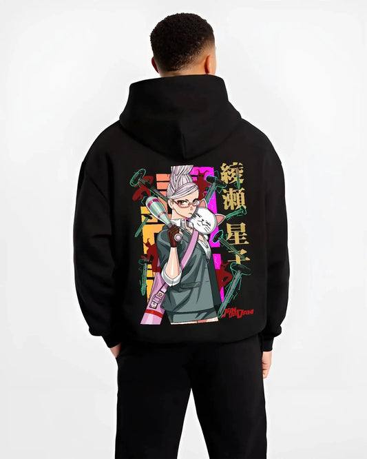 Dandadan :Turbo Granny Hoodie Evil Eye Men Women Overszied Autumn Winter Fleece-lined Warm Sweatshirts Female Male Clothing Coats