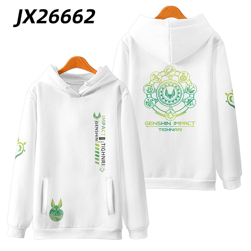 Genshin Impact: Tighnari Funny Hoodie Hip Hop Graphic Sweatshirts Poleron Hombre Unisex Streetwear Harajuku Tracksuit