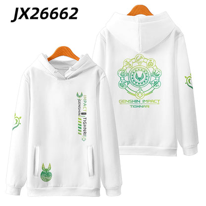 Genshin Impact: Tighnari Funny Hoodie Hip Hop Graphic Sweatshirts Poleron Hombre Unisex Streetwear Harajuku Tracksuit
