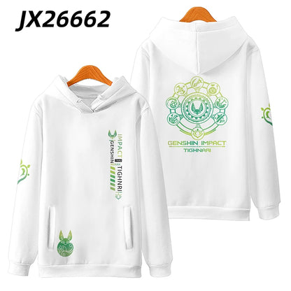 Genshin Impact: Tighnari Funny Hoodie Hip Hop Graphic Sweatshirts Poleron Hombre Unisex Streetwear Harajuku Tracksuit