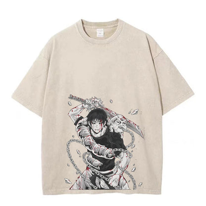 Jujutsu Kaisen: Fushiguro Toji Tshirts Gothic Harajuku Streetwear Summer