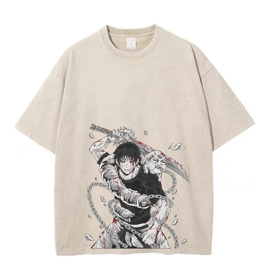 Jujutsu Kaisen: Fushiguro Toji Tshirts Gothic Harajuku Streetwear Summer