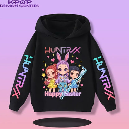 KPop Demon Hunters: Saja Boys Hoodie Boys Girls Long Sleeve Casual Sweatshirt Harajuku Pullover Fans Gift Kids Clothes