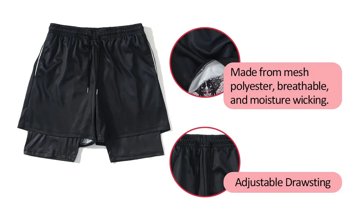 One Piece: Custom Gym Compression Shorts Running Workout GYM Summer Shorts