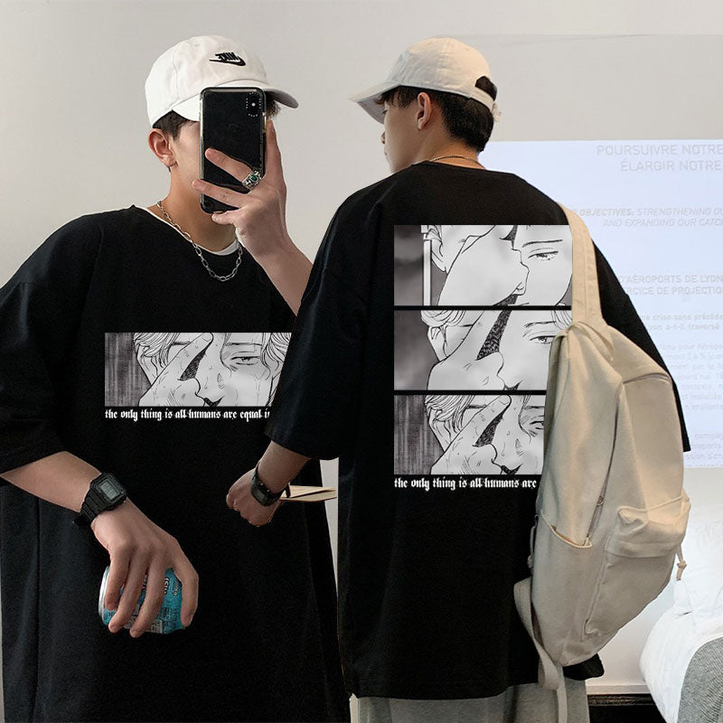 Vinland Saga: New Men T-shirt Anime Monster Naoki Urasawa T Shirt  Tshirt The Onlg Thing Is All Humans Are Equal In Is Denth Tees