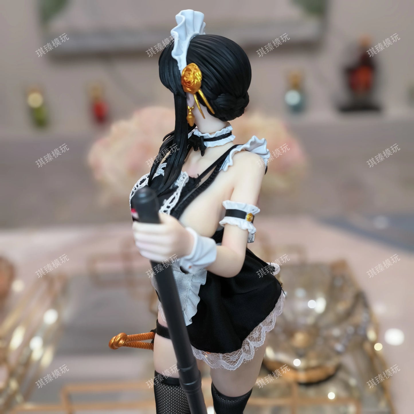 Spy X Family: Yor Forger Maid Outfit Gk Figure 38cm Anime Girl Model Collectible Pvc Statue Birthday Gift For Boys Anime Fans