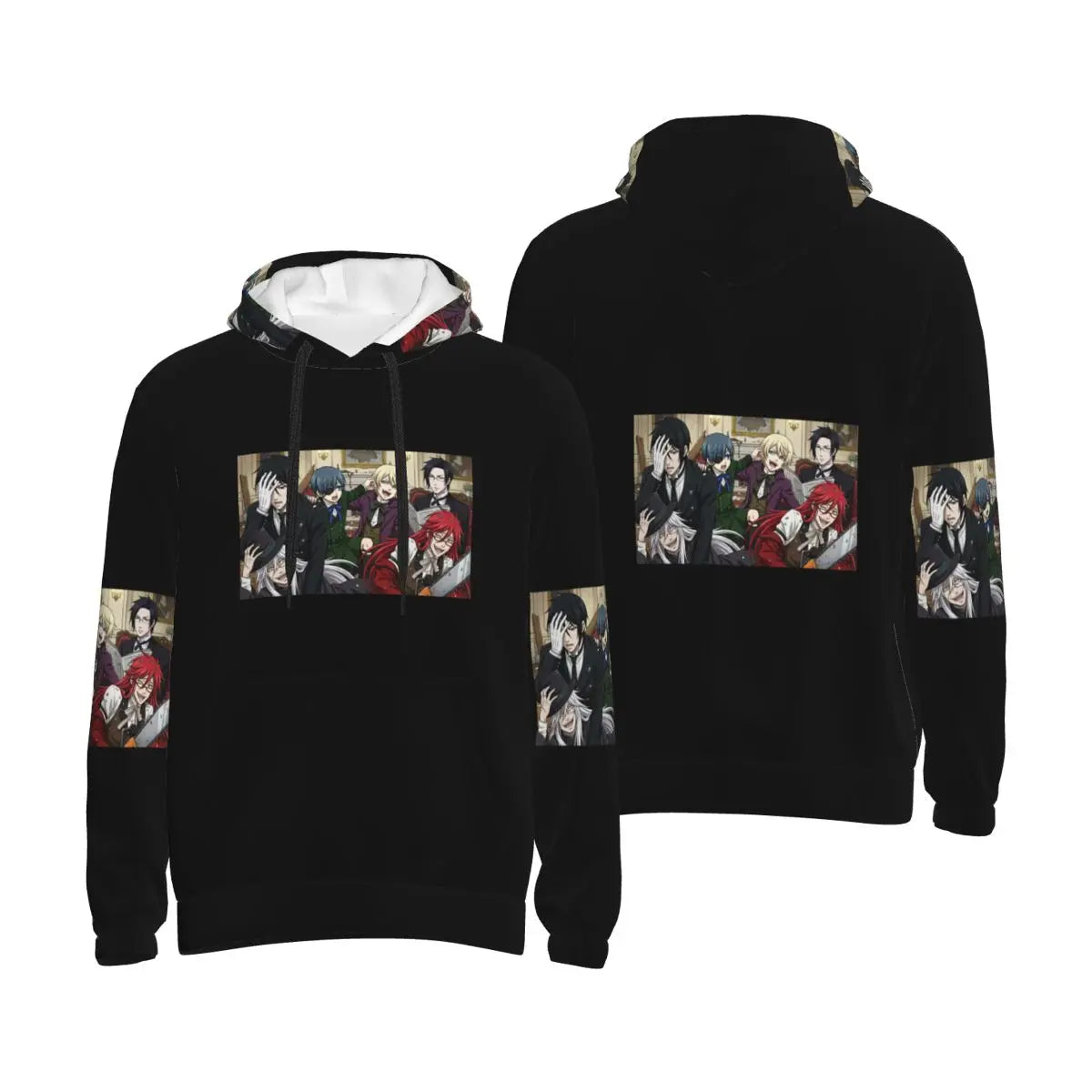 Black Butler: Sebastian Hoodies Hip Hop Pullover Autumn Winter Men's Women's Sweatshirts Long Sleeve Tops