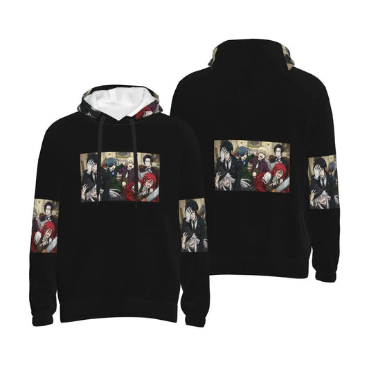 Black Butler: Sebastian Hoodies Hip Hop Pullover Autumn Winter Men's Women's Sweatshirts Long Sleeve Tops