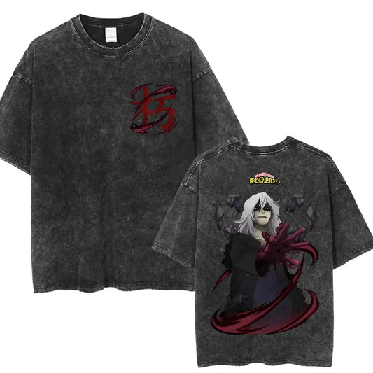 My Hero Academia: Todoroki Shoto Classic Manga T-shirt Men Women Oversized Cotton Tshirts Streetwear Anime  Washed Vintage T Shirt