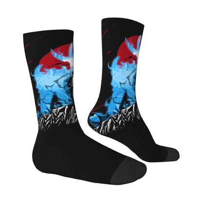 Solo Leveling: Sung jinwoo Shadow Monarch Socks,Leisure Beautiful printing Suitable for all seasons Dressing Gifts