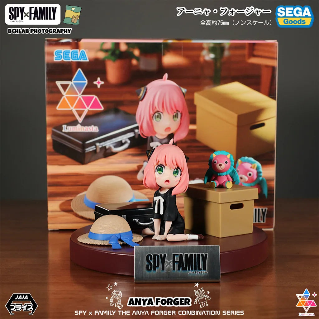 Spy x Family: Official SEGA Toy PM Series CODE White Movie Winter Outfit Statue Model Anya Yor Loid Forger Figure Anime Collectible