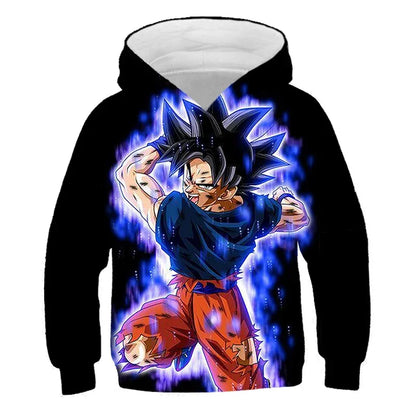 Dragon Ball Z: (KIDS) Hoodie Boys and Girls 3D Printing Sweatshirt Fashion Loose Long Sleeve Spring Autumn Goku Veget Pullover