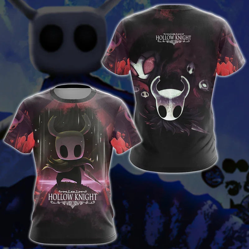 Hollow Knight: 3D Print T-Shirts Men Women Casual Streetwear Oversized Short Sleeve T Shirt Harajuku Male Tees Tops Clothing