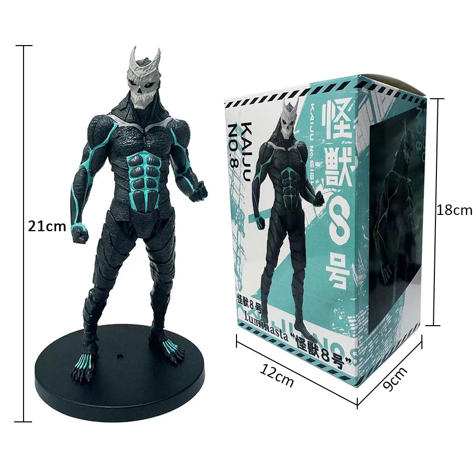 Kaiju No. 8 :  Amine  Figure Kafka Hibino Mina Ashiro Skeleton Creative PVC Model Toys Kids Action Statue Doll Gifts