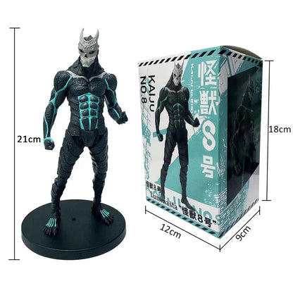 Kaiju No. 8 :  Amine  Figure Kafka Hibino Mina Ashiro Skeleton Creative PVC Model Toys Kids Action Statue Doll Gifts